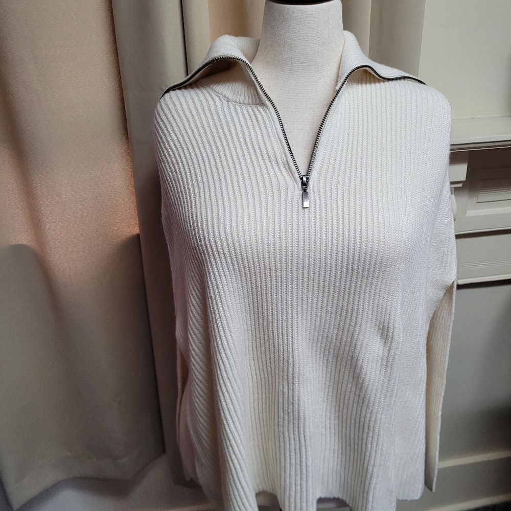 J Jill Poncho Ribbed Knit Sweater - Picture 11 of 12